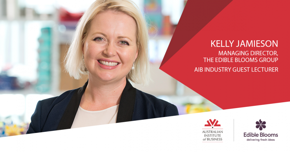 Kelly Jamieson of Edible Blooms Shares Her Gifts with AIB