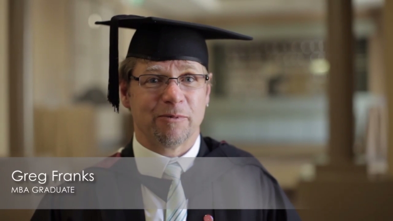 5 minutes with MBA Graduate Greg Franks