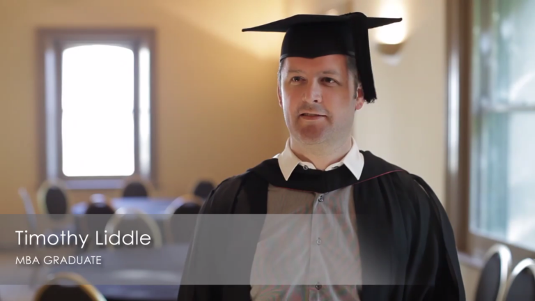 5 minutes with MBA Graduate Timothy Liddle