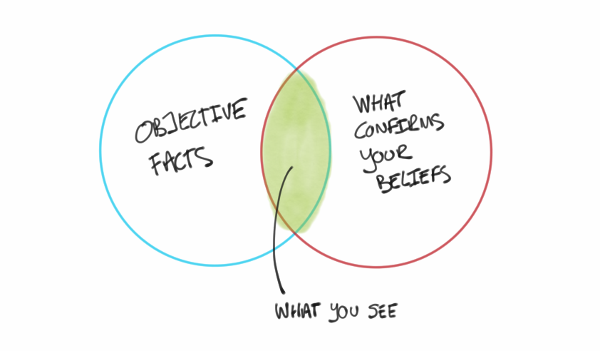 Confirmation bias venn diagram