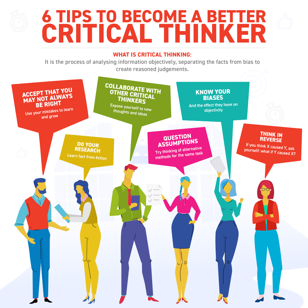 6 TIPS TO BECOME A BETTER CRITICAL THINKER