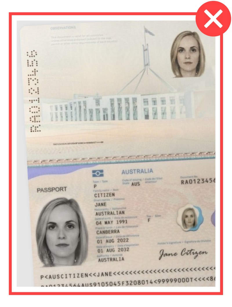 incorrect passport example